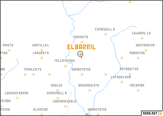 map of El Barril