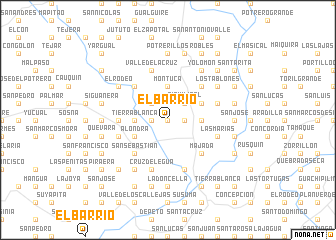 map of El Barrio