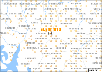map of El Barrito