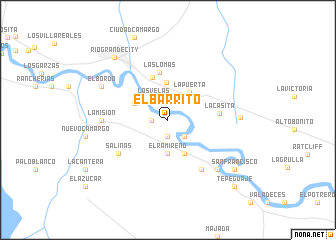 map of El Barrito