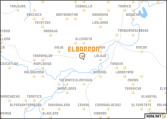 map of El Barrón