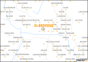 map of El Barroso