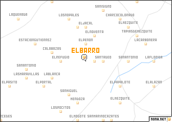 map of El Barro