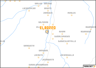 map of El Barro