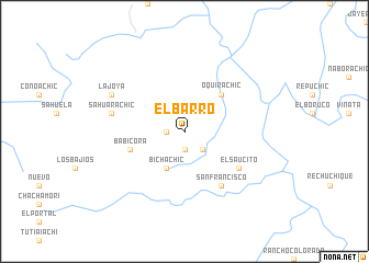 map of El Barro