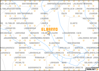 map of El Barro