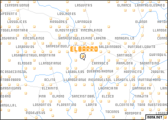 map of El Barro