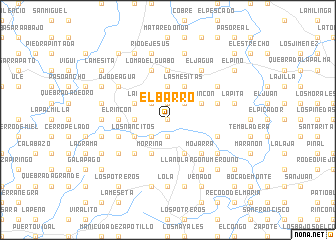 map of El Barro