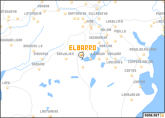 map of El Barro