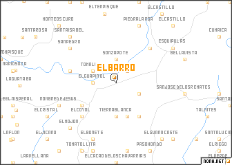 map of El Barro