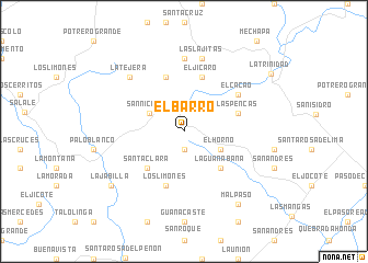 map of El Barro