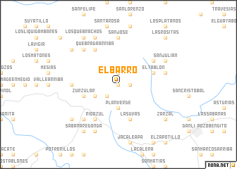 map of El Barro