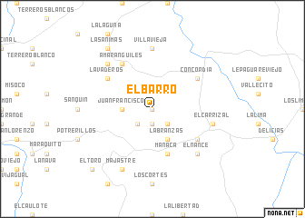 map of El Barro