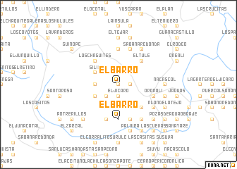 map of El Barro