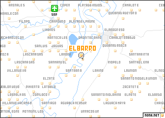 map of El Barro