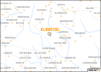 map of El Barzal