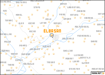 map of Elbasan