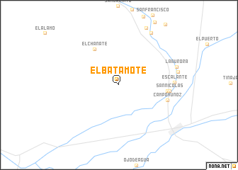 map of El Batamote