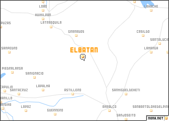 map of El Batán