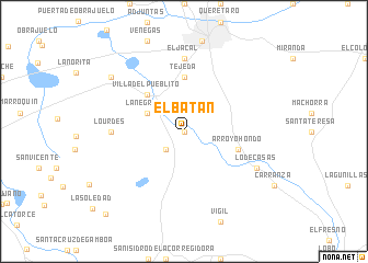 map of El Batán