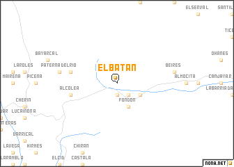 map of El Batán