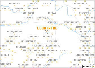 map of El Batatal