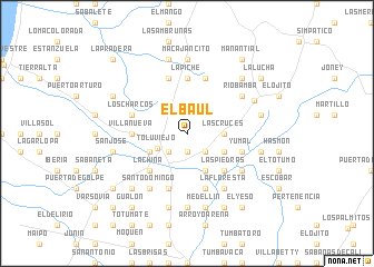 map of El Baúl