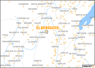 map of El Bebadero