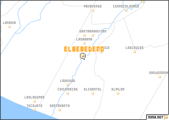 map of El Bebedero