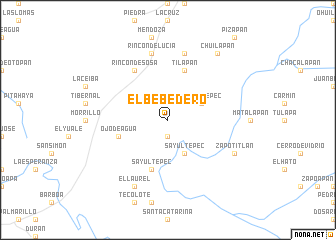 map of El Bebedero