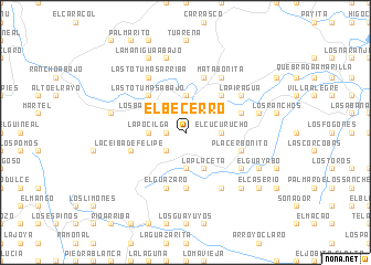 map of El Becerro