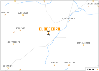 map of El Becerro