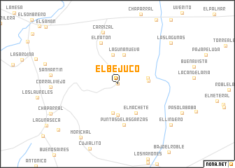 map of El Bejuco