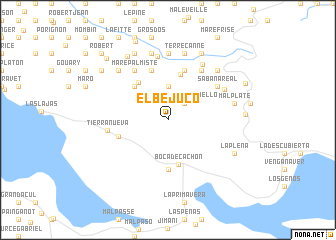 map of El Bejuco