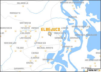 map of El Bejuco