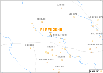 map of El Bekakha