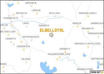 map of El Bellotal