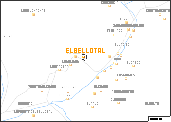 map of El Bellotal