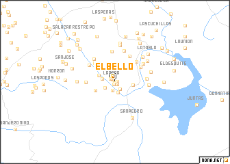 map of El Bello