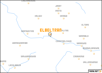 map of El Beltrán