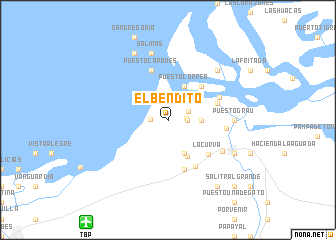 map of El Bendito