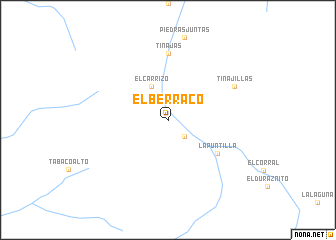map of El Berraco