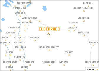 map of El Berraco