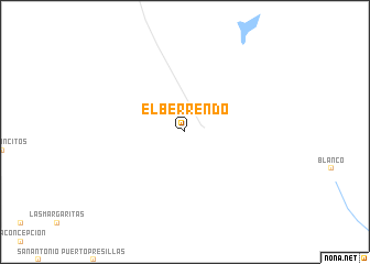 map of El Berrendo