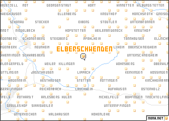 map of Elberschwenden