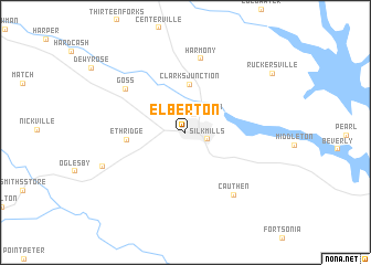 map of Elberton
