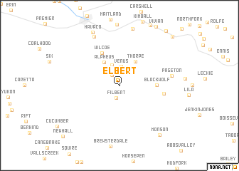 map of Elbert