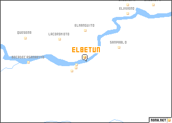 map of El Betún