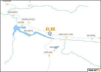 map of Elbe