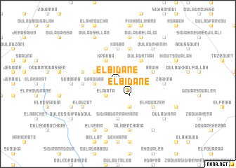 map of El Bidane